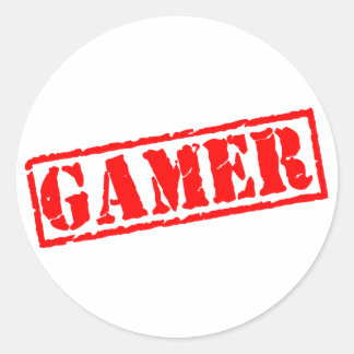 Gamer Classic Round Sticker