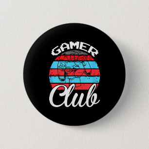 Gamer Club Funny Gaming Quotes Gift For Players  6 Cm Round Badge