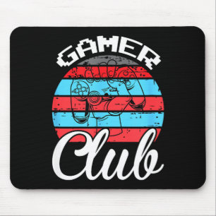Gamer Club Funny Gaming Quotes Gift For Players Mouse Pad