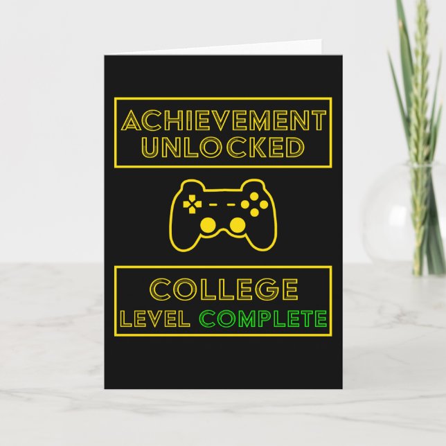Gamer College Graduation Card (Front)