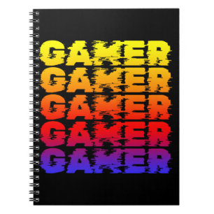 Gamer Colourful Typography Gaming Notebook