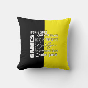Gamer computer game cushion