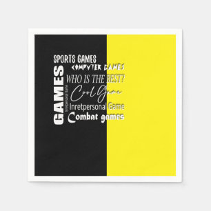 Gamer computer game napkin