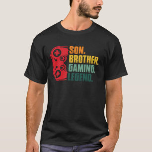 Gamer Controller Gaming Son Brother Playing Sarca T-Shirt