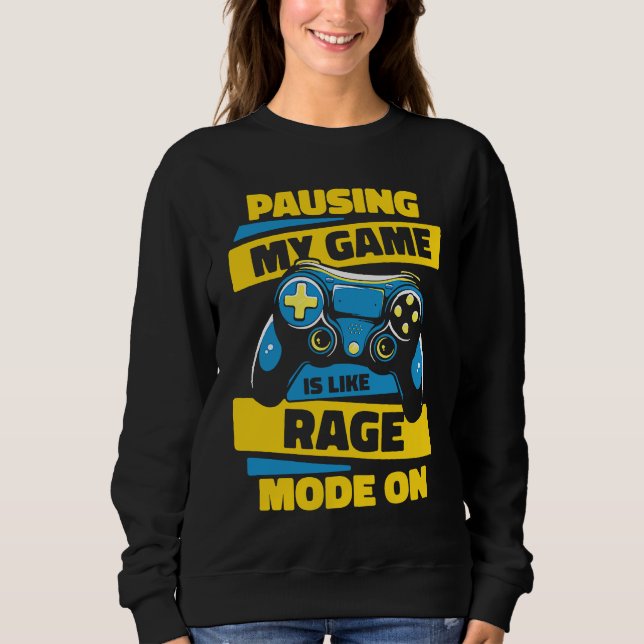 Gamer Controller Gaming Video Games Sweatshirt (Front)