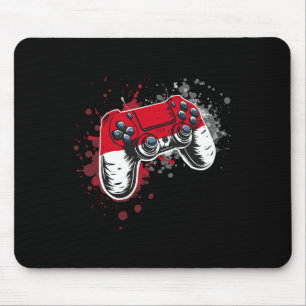 Gamer Controller With Monaco Flag  Mouse Pad
