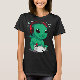 Gamer Cthulhu Kraken Gaming Video Games Mythology T-Shirt
