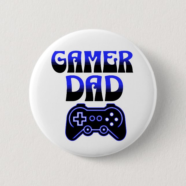Gamer Dad 6 Cm Round Badge (Front)