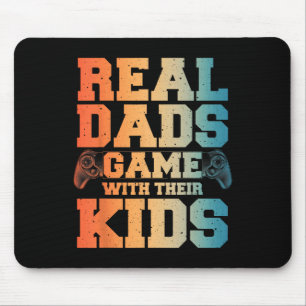 Gamer Dad Art For Gaming Dad Daddy Men Game Lover Mouse Pad