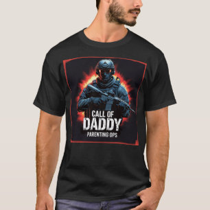 Gamer Dad Call of Daddy Parenting Ops Funny Father T-Shirt