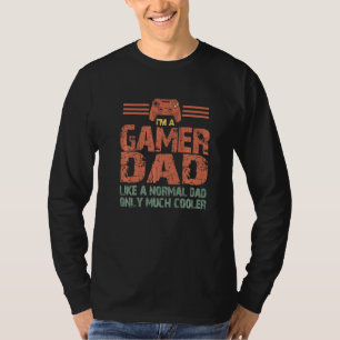 Gamer Dad For Fathers Cool Dad's Gaming T-Shirt