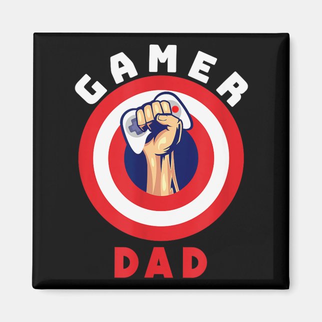 Gamer Dad Funny Gaming Quotes Cool Fathers Gift  Magnet (Front)