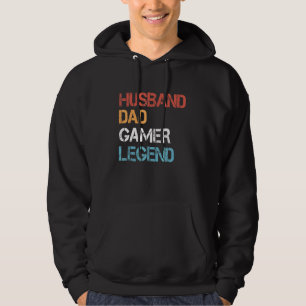 Gamer Dad Husband Dad Video Game Legend Fathers Da Hoodie