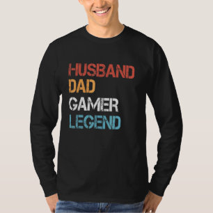Gamer Dad Husband Dad Video Game Legend Fathers Da T-Shirt