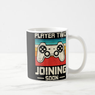 Gamer Dad Player Two Joining Soon Funny Soon-to-be Coffee Mug
