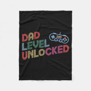 Gamer Daddy New Dad Shirt Funny Gamer Dad For Men Fleece Blanket