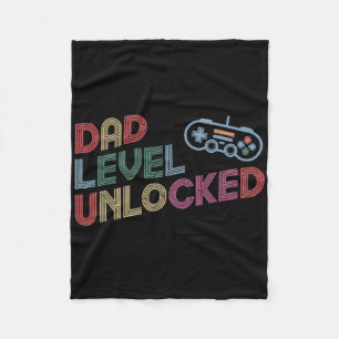 Gamer Daddy New Dad Shirt Funny Gamer Dad For Men Fleece Blanket