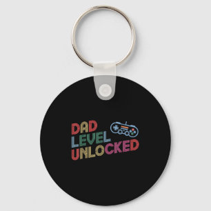 Gamer Daddy New Dad Shirt Funny Gamer Dad For Men Key Ring