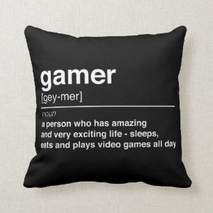 Gamer definition cushion
