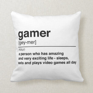 Gamer definition cushion