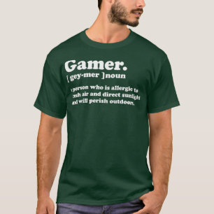 Gamer Definition Funny Gaming Video Game T-Shirt