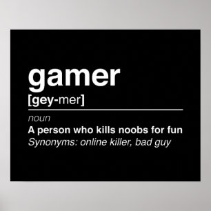 Gamer definition poster