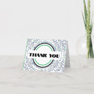 Gamer Digital Video Game Thank You Card Folded