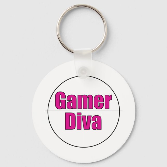 Gamer Diva Key Ring (Front)