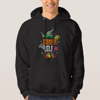 Gamer Elf Family Matching Christmas Group Xmas Paj Hoodie