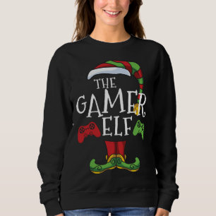 Gamer Elf Matching Family Christmas Funny I'm The  Sweatshirt
