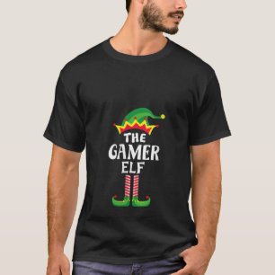 Gamer Elf Matching Family Christmas Video Games Ga T-Shirt
