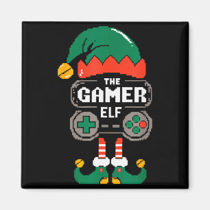Gamer Elf Matching Family Group Christmas Party Py Magnet