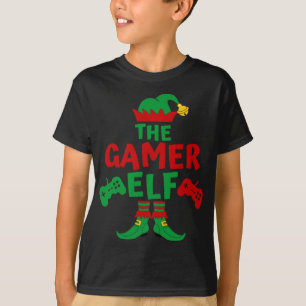 Gamer Elf Matching Family Shirts Christmas Party P