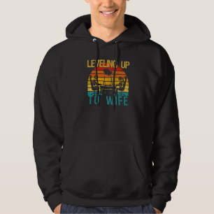 Gamer Engagement Future Mr & Mrs Levelling Up To W Hoodie