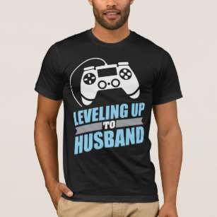 Gamer Engagement Levelling Up To Husband T-Shirt