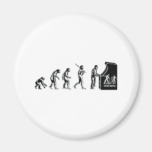 Gamer Evolution - Game Video Games Arcade Geek Magnet