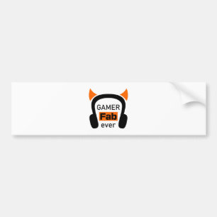 gamer fab-ever bumper sticker