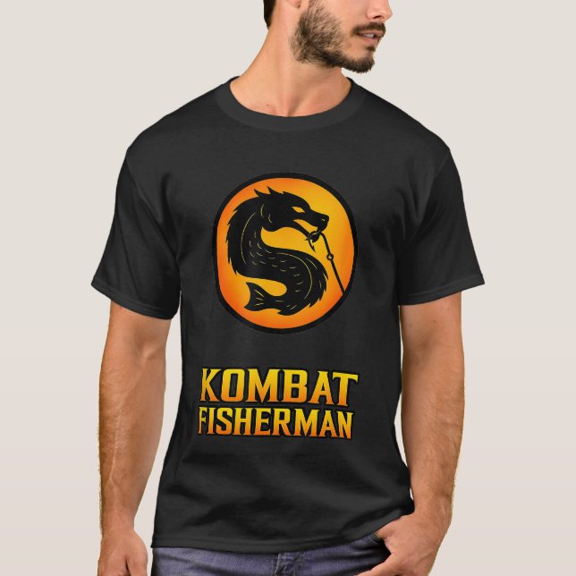 Gamer Fish Salmon Fishing Combat Fisherman friends T-Shirt (Front)