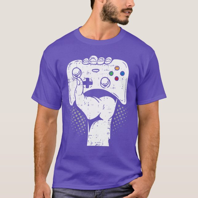 Gamer Fist Console Game Controller Gamepad Cool Ga T-Shirt (Front)
