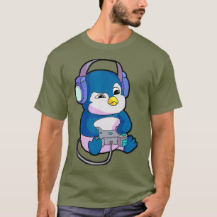 Gamer for Boys Gaming Gift Teen Girl Penguin T-Shirt