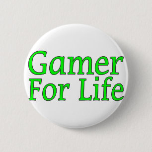 Gamer For Life 6 Cm Round Badge