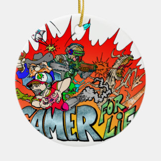 Gamer for Life Ceramic Tree Decoration