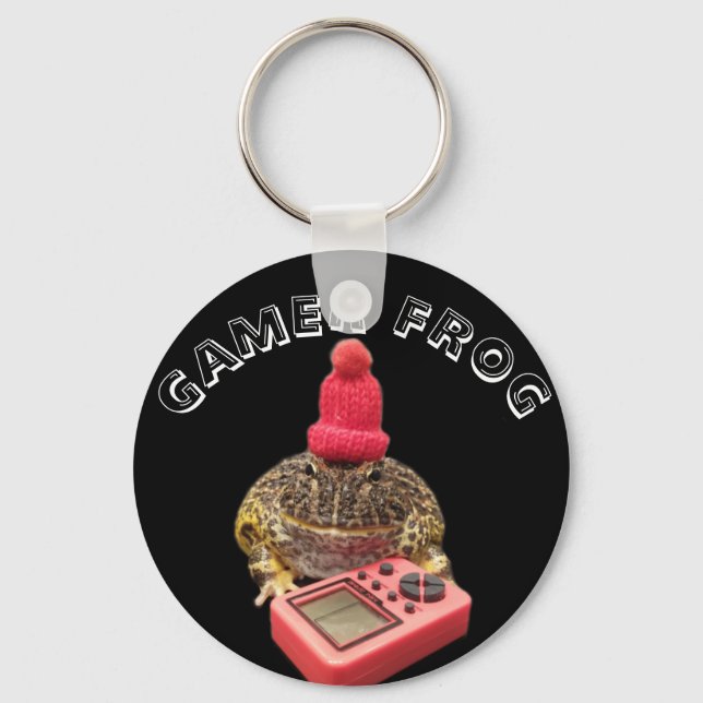 Gamer Frog Key Ring (Front)