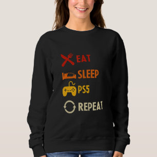 Gamer Gamer Rides Mir Den Controller König Ps5 Con Sweatshirt
