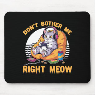 Gamer Gaming Cat Video Game Mouse Pad