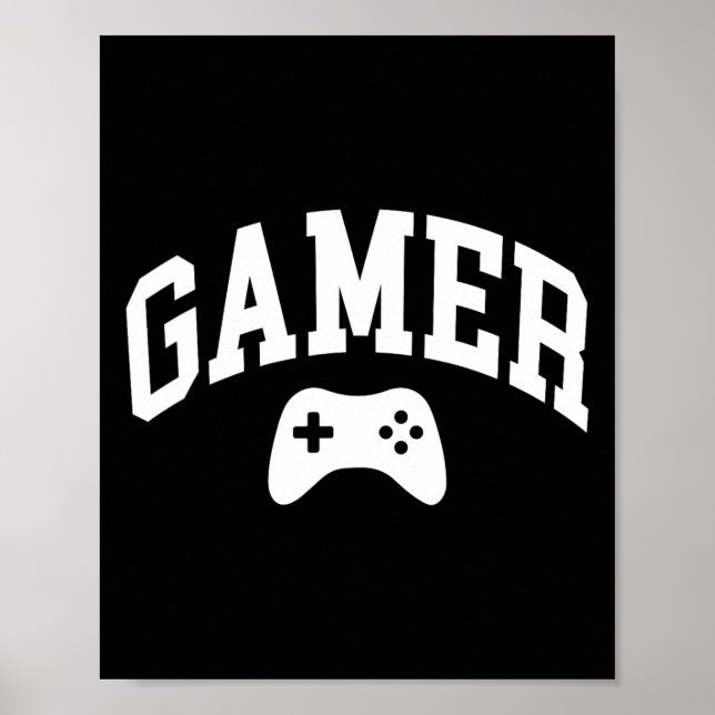 Gamer Gaming Game Funny Graphic  Poster (Front)