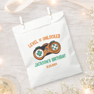 Gamer Gaming Level Unlocked Boys Birthday Party Favour Bag