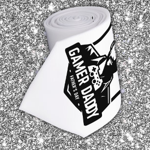 Gamer Geek Dad Happy Father's Day   Tie