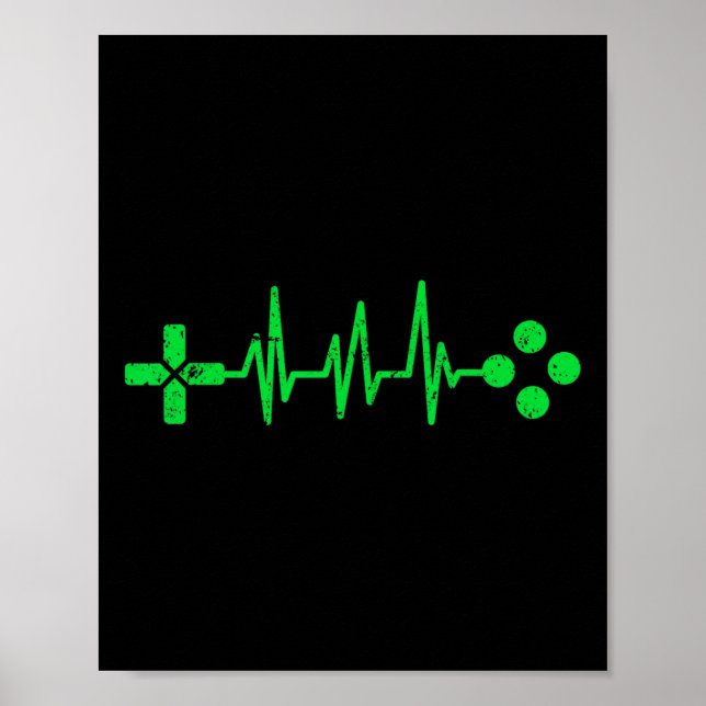 Gamer Geeks Heartbeat Gaming  Poster (Front)
