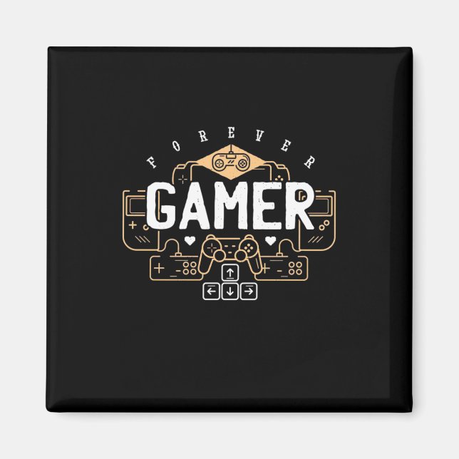 Gamer Gift | Forever Gamer Magnet (Front)